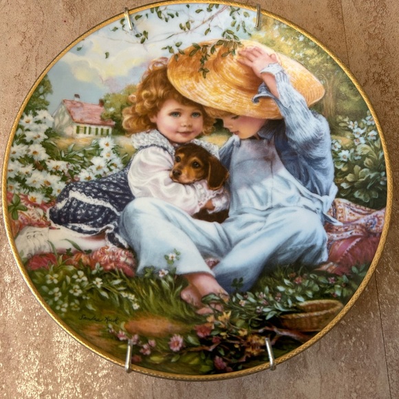 Plate Sandra Kuck Collectors Plates “patience “& “A Time to Love! Numbered - Picture 3 of 7